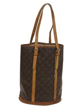 LOUIS VUITTON Monogram Bucket GM Shoulder Bag M42236 LV Auth 128303